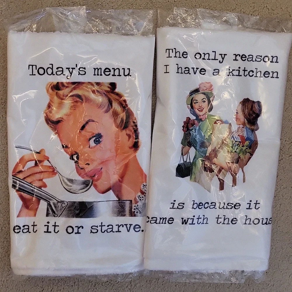 Funny Retro Kitchen Towels (2)